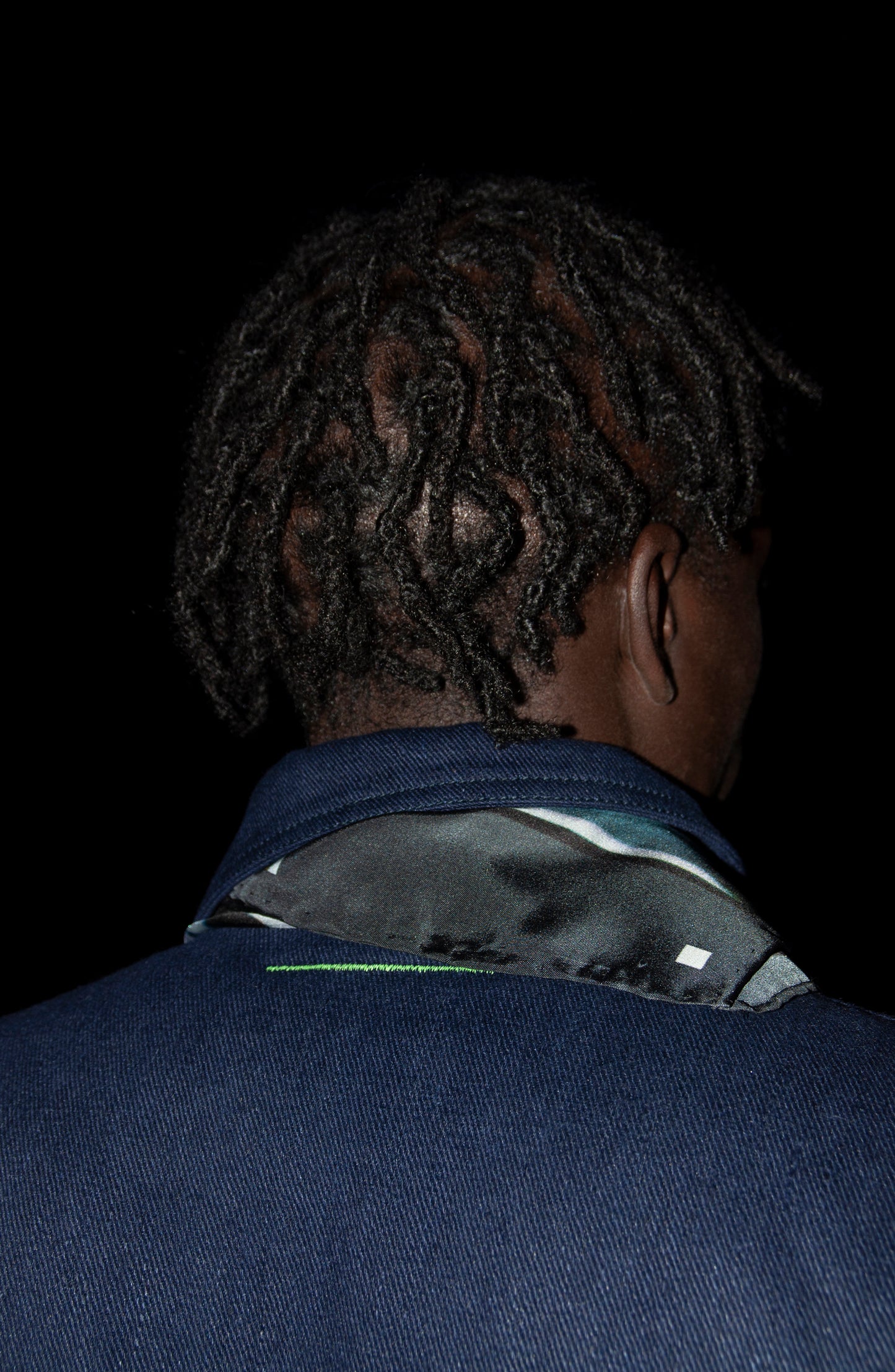 THE 'SIDE UP' COAT IN DEEP BLUE